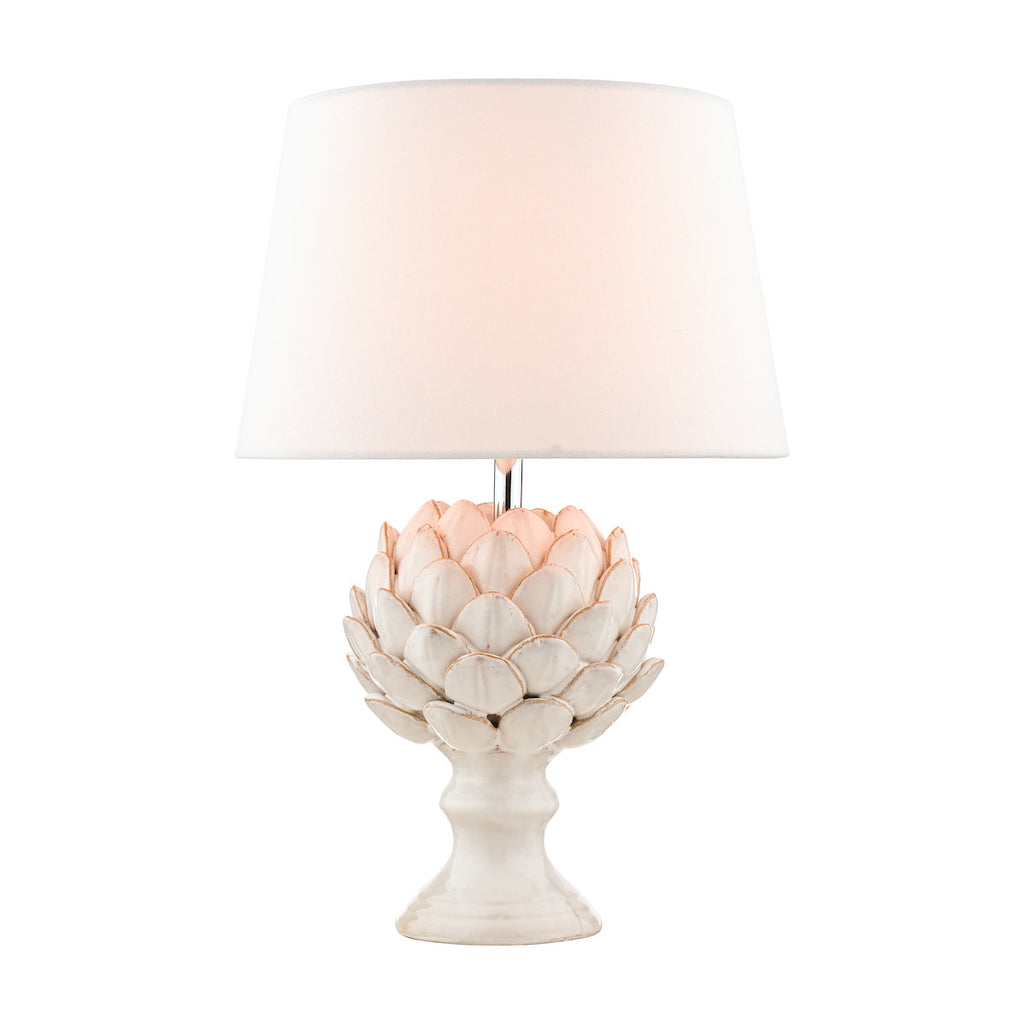 Artichoke 1 Light Ceramic Table Lamp with Shade by Laura Ashley