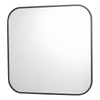 Dar Lighting -  Firuz Square Mirror Thin Matt Black Frame 60 X 60cm