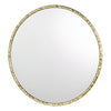 Dar Lighting -  Jinelle Square Mirror Textured Gold Frame 80cm