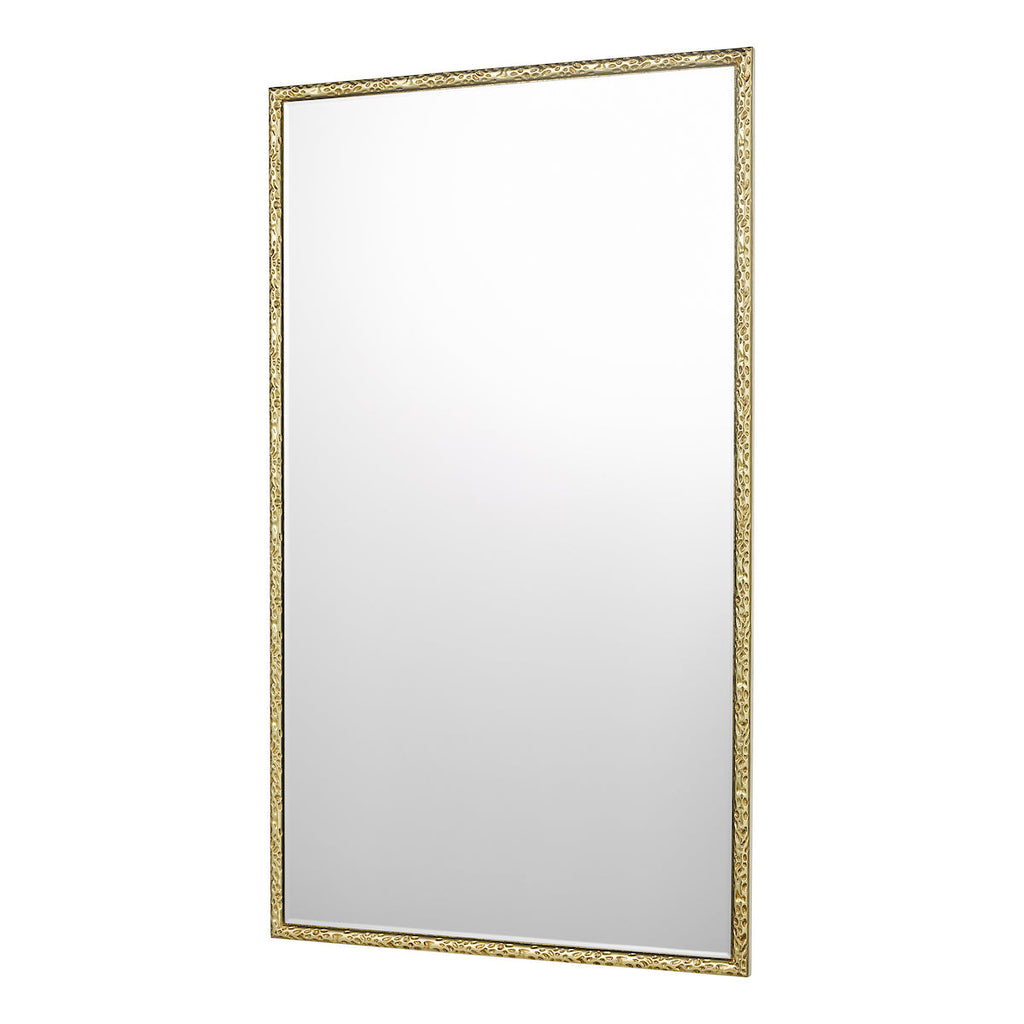 Dar Lighting -  Jinelle Rectangle Mirror Textured Gold Frame 86 X 50cm