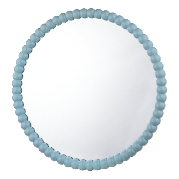 Dar Lighting -  Ruan Round Mirror Blue 70cm