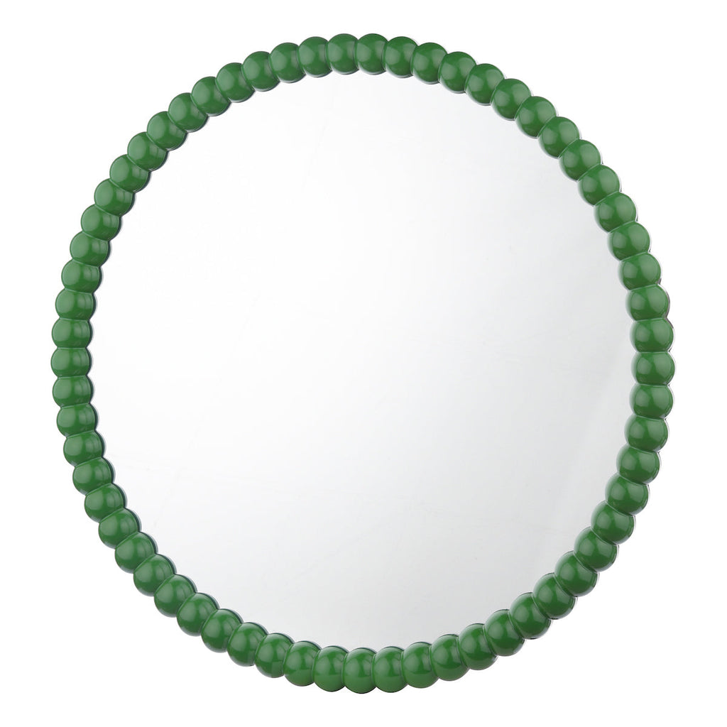 Dar Lighting -  Ruan Round Mirror Green 70cm