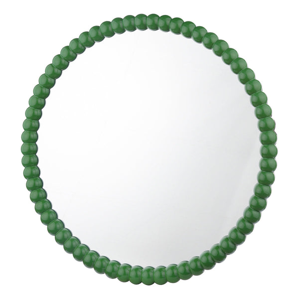 Dar Lighting -  Ruan Round Mirror Green 70cm