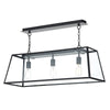 Academy 3 Light Pendant Black by Dar Lighting
