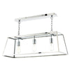 Academy 3 Light Pendant Stainless Steel by Dar Lighting