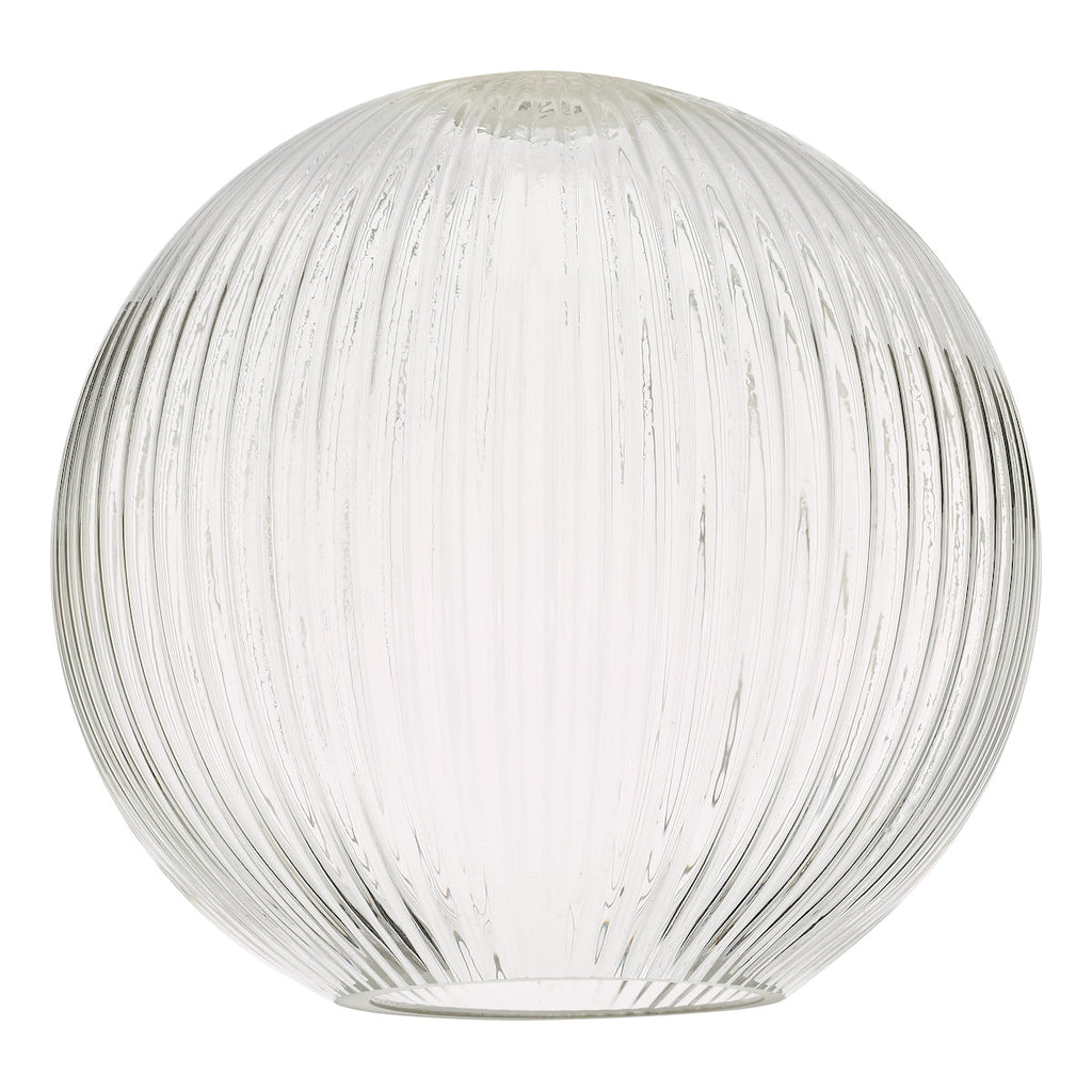 dar-lighting-Accessories-Easy-Fit-Ribbed-Round-Glass-Shade