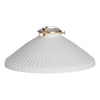 Dar Lighting - Accessories Easy Fit White Shallow Ceramic Shade 23cm