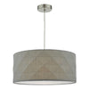 Dar Lighting - Aisha Easy Fit Grey Shade With Diffuser
