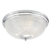 Arbor 3lt Flush Polished Chrome & Glass IP44 by Dar Lighting