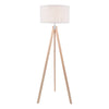 Armitage Tripod Floor Lamp Light Wood With Shade by Dar Lighting
