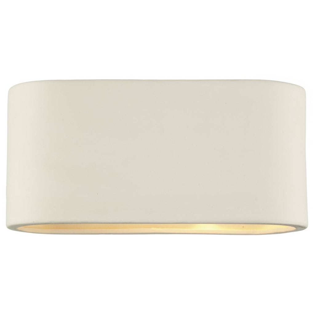 Axton Ceramic Wall Light Large by Dar Lighting