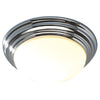 Barclay Flush Large Polished Chrome IP44 by Dar Lighting