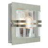 Bern 1 Light Wall Lantern - Stainless Steel With Clear Glass - Norlys