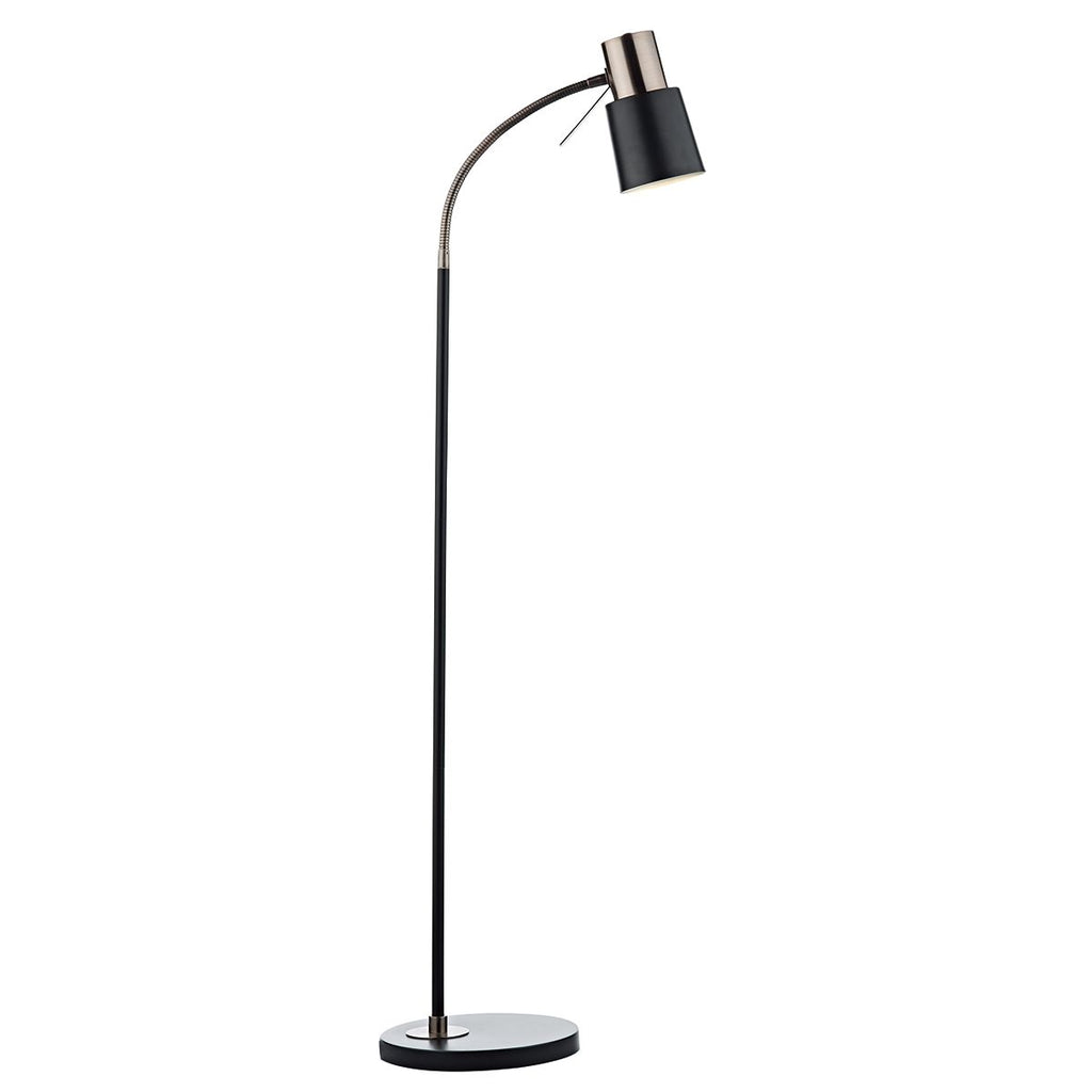 Bond Floor Lamp Black Copper by Dar Lighting