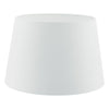 Cezanne 45cm White Faux Silk Tapered Drum by Dar Lighting