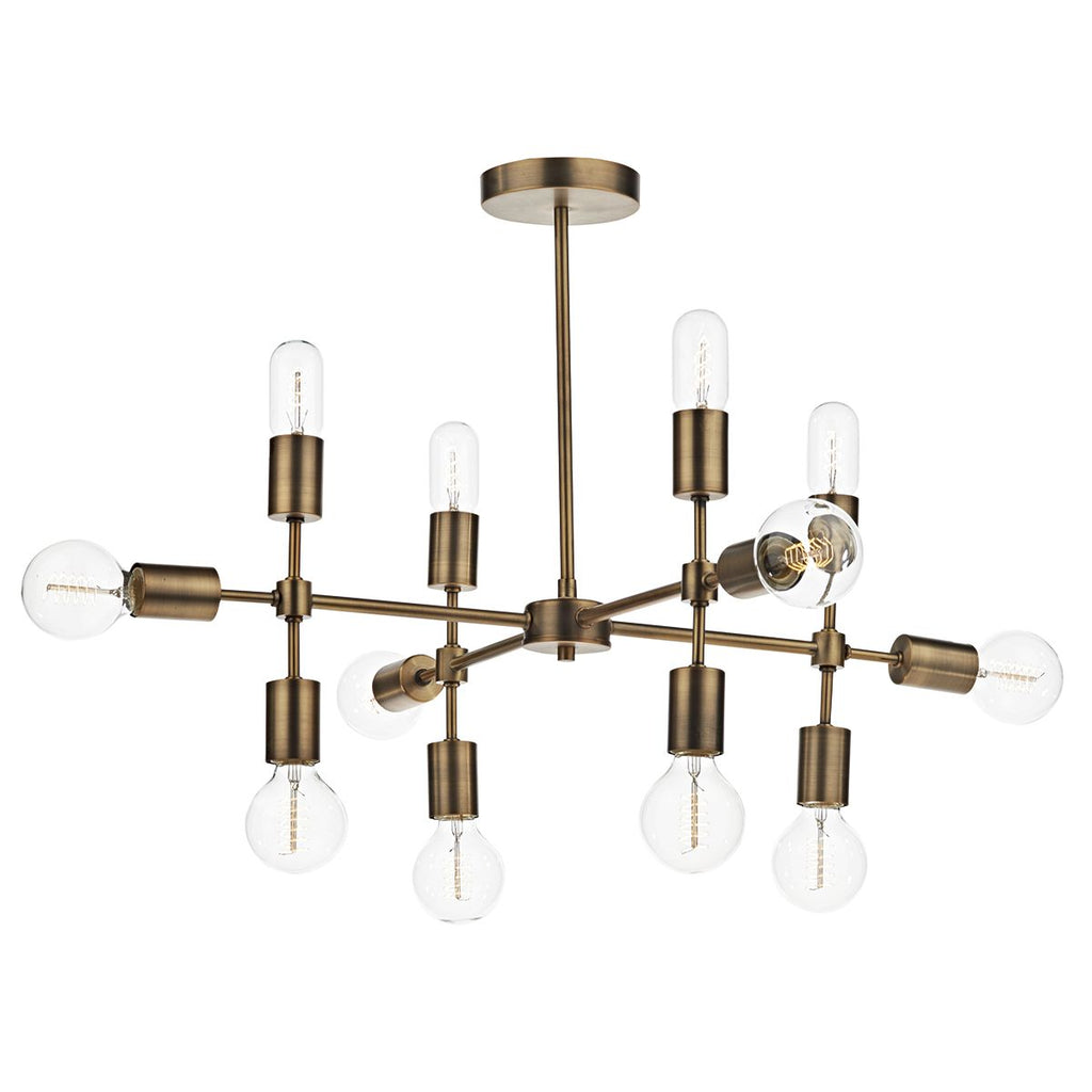 Code 12 Light Pendant Old Gold by Dar Lighting