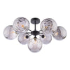 dar-lighting-Cohen-7-Light-Semi-Flush-Matt-Black-Large-Smoked-Glass