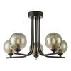dar-lighting-Cradle-5-Light-Semi-Flush-Matt-Black-Smoked-Glass
