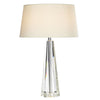 Cyprus Table Lamp Tapered Crystal complete with CYP1233 Shade by Dar Lighting