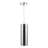Diaz Pendant Smoked Glass and Polished Chrome by Dar Lighting