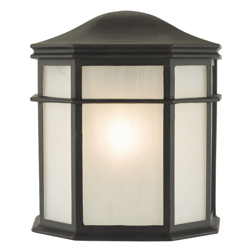 Dulbecco Wall Light Black and Acrylic IP44 by Dar Lighting