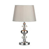Dar Lighting - Edith Touch Table Lamp Polished Chrome with Shade