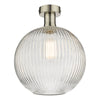 dar-lighting-Emerson-Semi-Flush-Antique-Chrome-Round-Ribbed-Glass