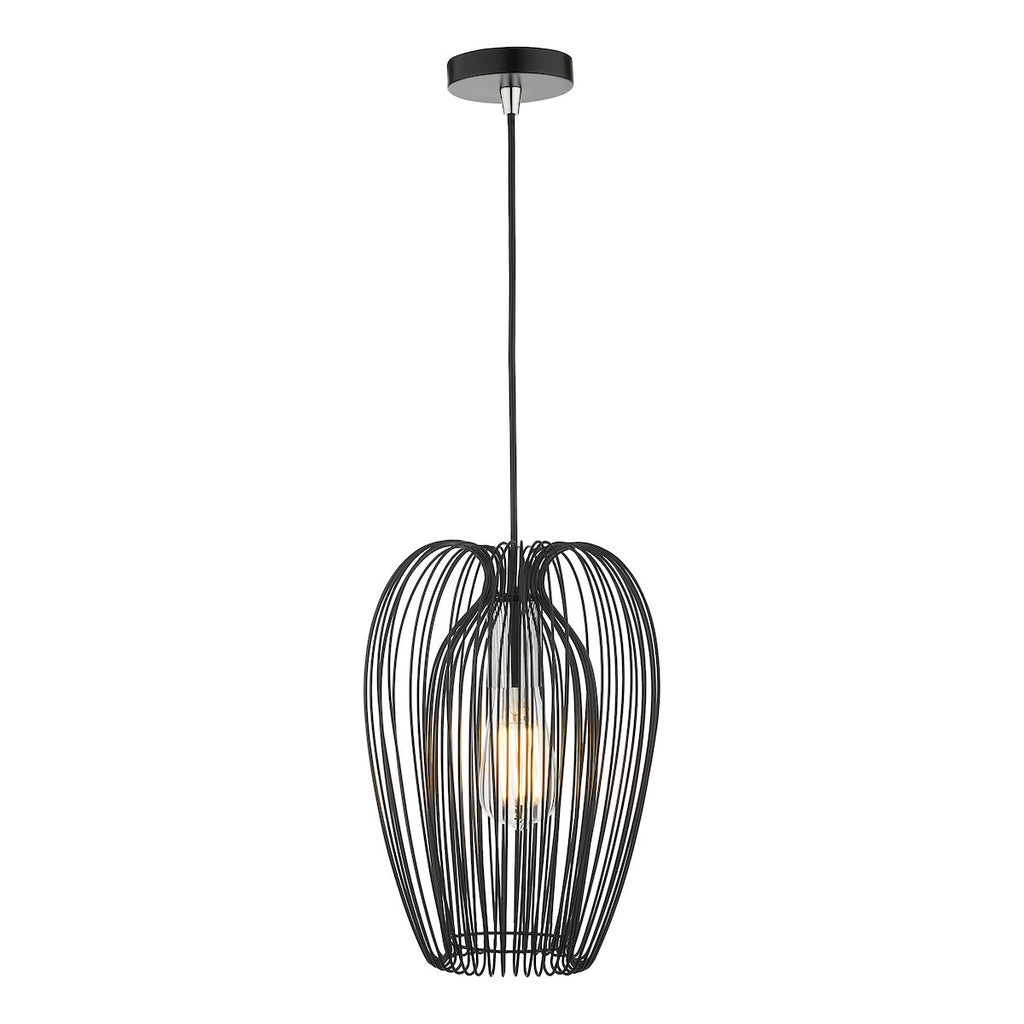 Ero 1 Light Pendant Gold by Dar Lighting