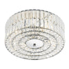 Errol Crystal Semi Flush Fitting Polished Chrome by Dar Lighting