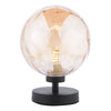 Dar Lighting -  Esben Table Lamp Matt Black Champagne Dimpled Glass