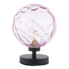 Dar Lighting -  Esben Table Lamp Matt Black Pink Dimpled Glass