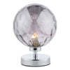 Dar Lighting -  Esben Table Lamp Polished Chrome Smoked Dimpled Glass