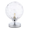 Dar Lighting -  Esben Table Lamp Polished Chrome Clear Dimpled Glass