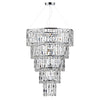 Escala 6 Light Round Crystal Pendant by Dar Lighting