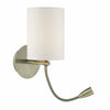 Feta Wall Light LED Antique Brass Base Only by Dar Lighting