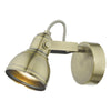Dar Lighting -  Fothergill Single Wall Spotlight Antique Brass