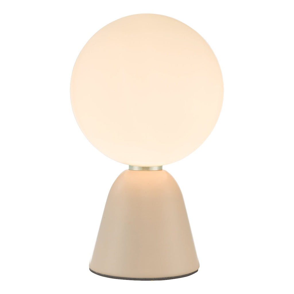 Dar Lighting - Francesca Table Lamp Pink Opal Glass