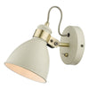 Frederick Wall Light Cream & Antique Brass by Dar Lighting