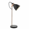 Frederick Task Lamp Black & Copper by Dar Lighting