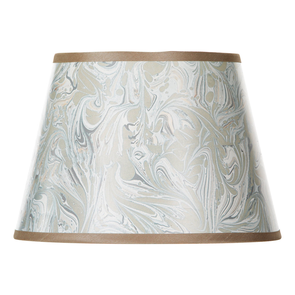 Dar Lighting - Frida Taupe Marble Pattern Tapered Drum Shade 26cm