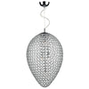 Frost 5 Light Pendant Polished Chrome by Dar Lighting