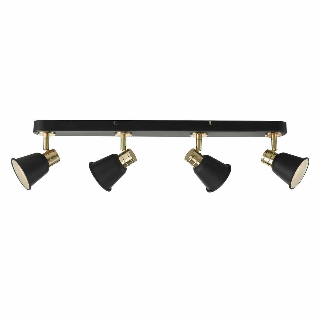 Fry 4lt Bar Black & Rose Gold by Dar Lighting