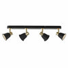 Fry 4lt Bar Black & Rose Gold by Dar Lighting