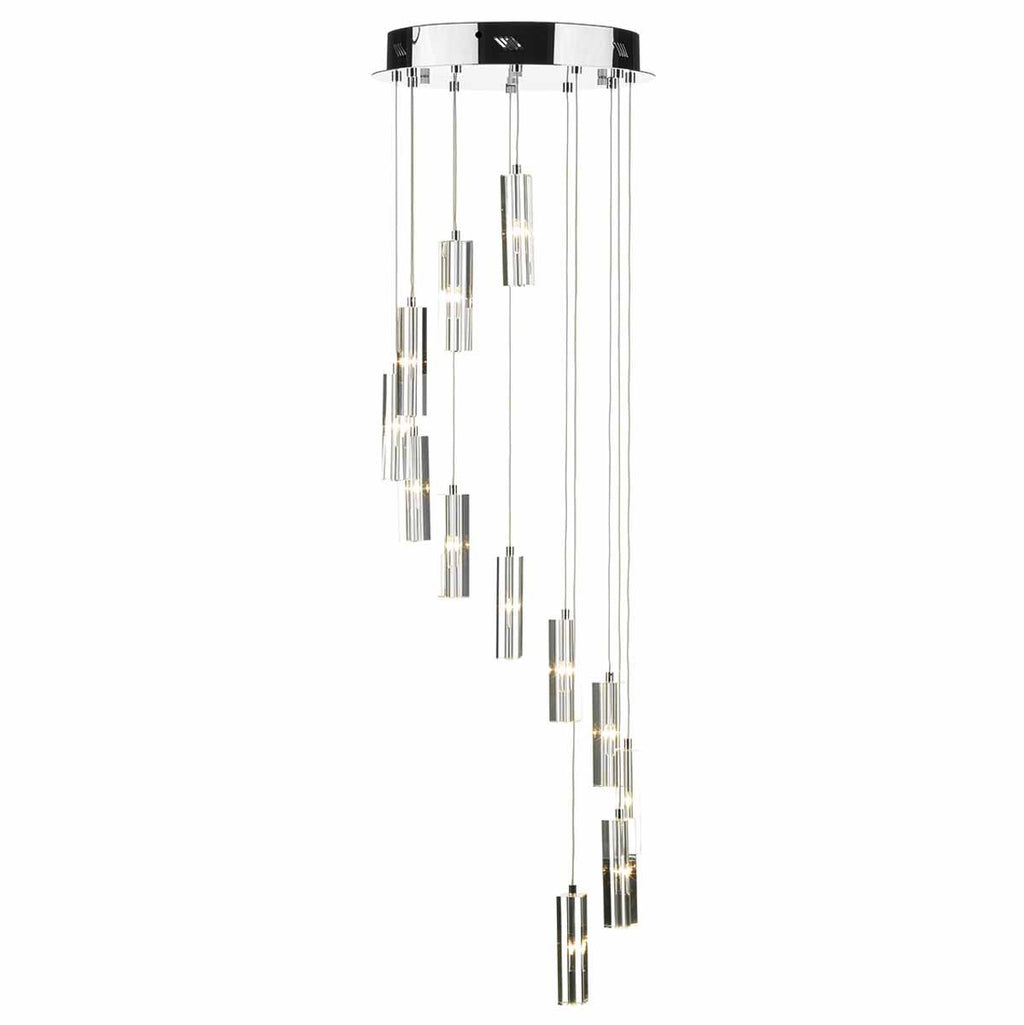 GALILEO 12LT CLUSTER LED PENDANT POLISHED CHROME by Dar Lighting