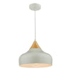 Gaucho 1 Light Pendant Grey by Dar Lighting