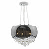 Giselle 5lt Pendant Smoked & Clear Glass by Dar Lighting