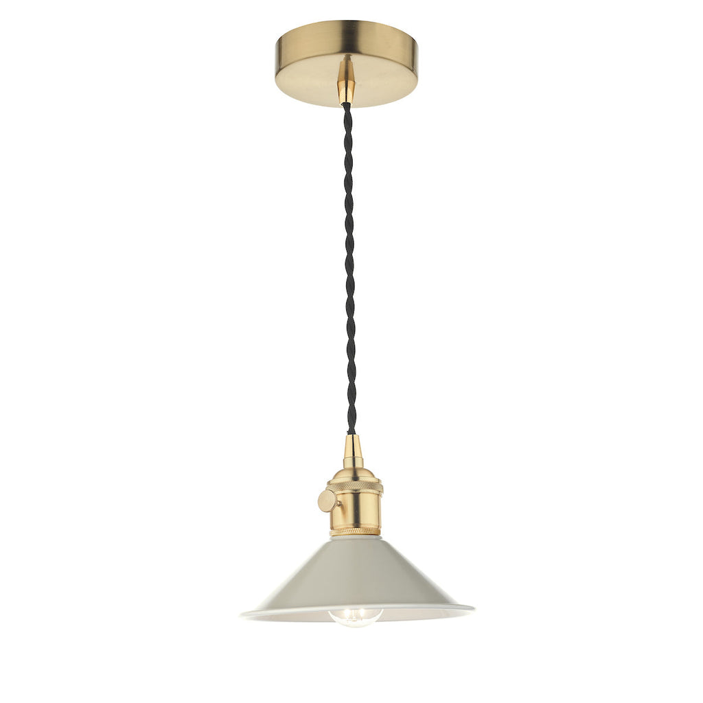 dar-lighting-Hadano-1-Light-Pendant-Natural-Brass-With-Cashmere-Shade