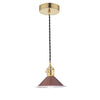 dar-lighting-Hadano-1-Light-Pendant-Natural-Brass-With-Umber-Shade