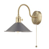 dar-lighting-hadano-1-light-wall-light-brass-with-antique-pewter-shade