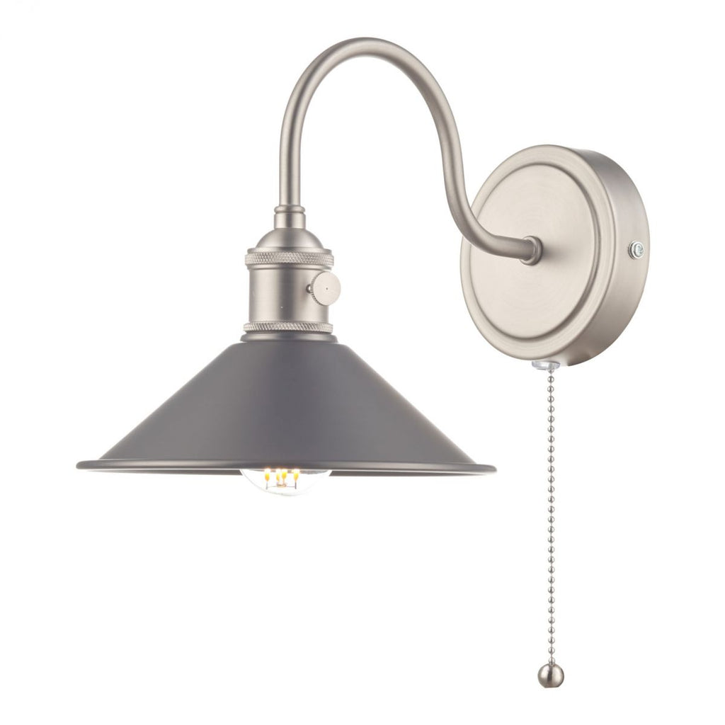 dar-lighting-hadano-1-light-wall-light-antique-chrome-with-antique-pewter-shade